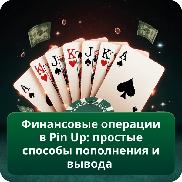 Финансовые операции в Pin Up: простые способы пополнения и вывода