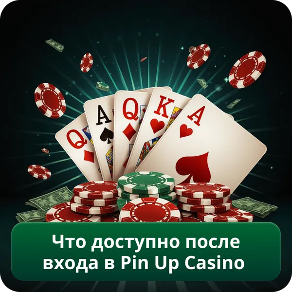 Что доступно после входа в Pin Up Casino