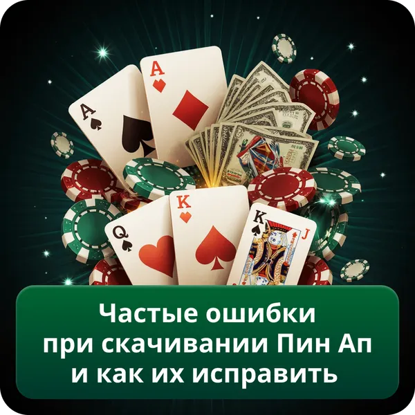 Частые ошибки при скачивании Пин Ап и как их исправить